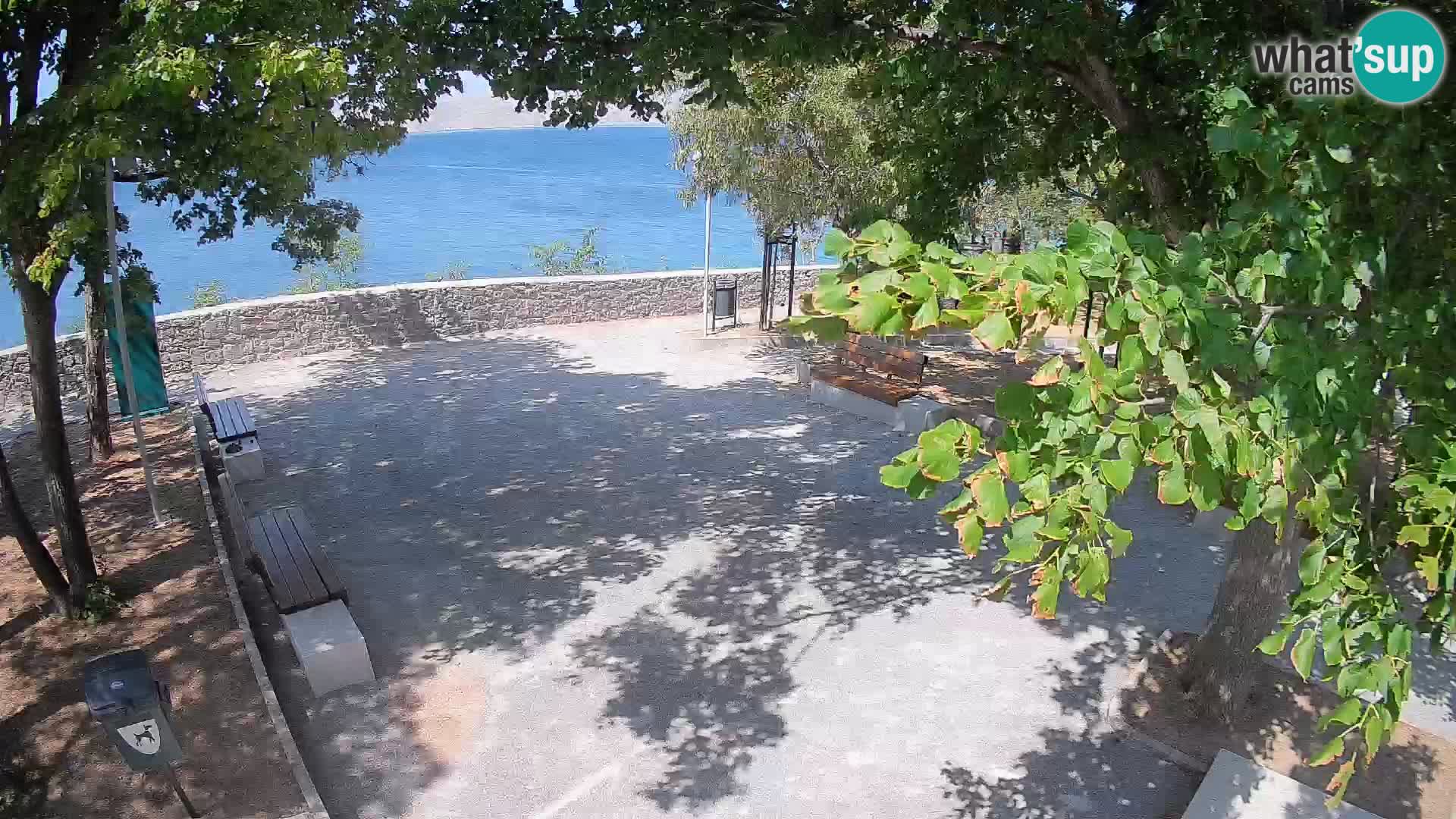 Senj Live Cam – Writers’ Park and the Velebit Channel