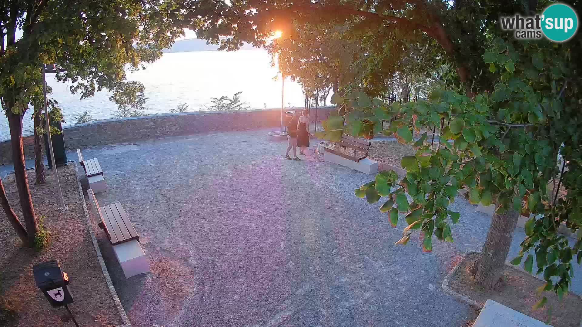 Senj Live Cam – Writers’ Park and the Velebit Channel