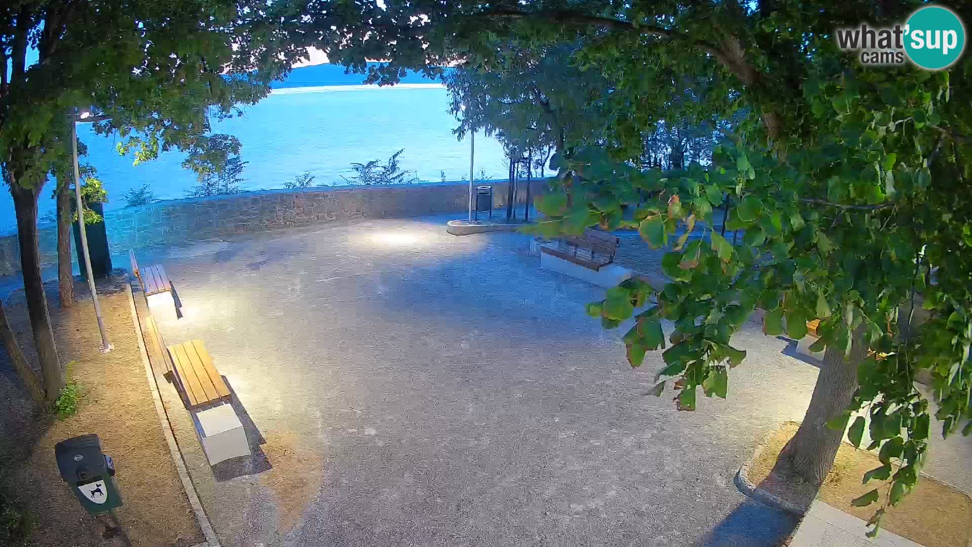 Senj Live Webcam – Schriftstellerpark und Velebit-Kanal