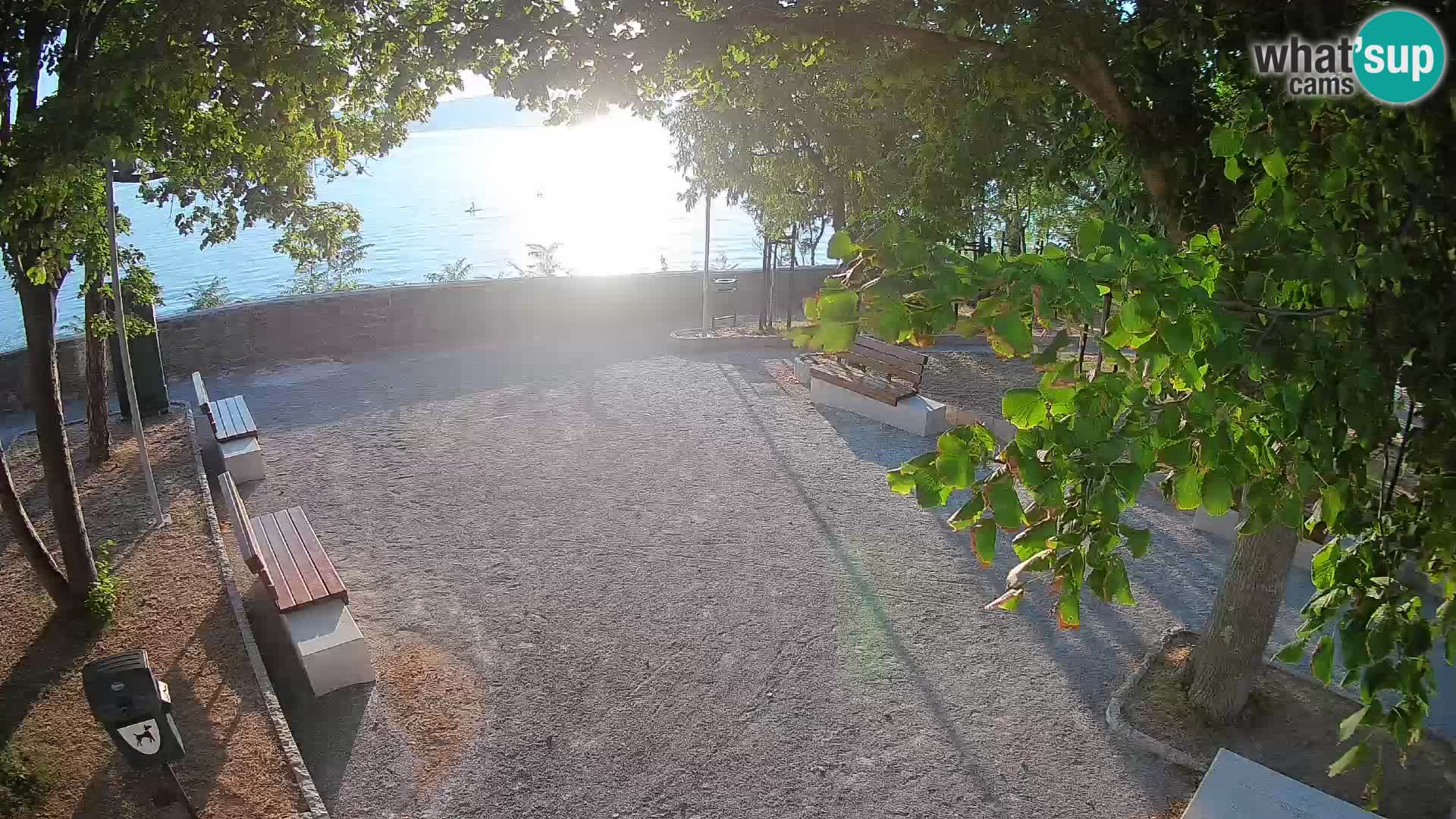 Senj Live Cam – Writers’ Park and the Velebit Channel