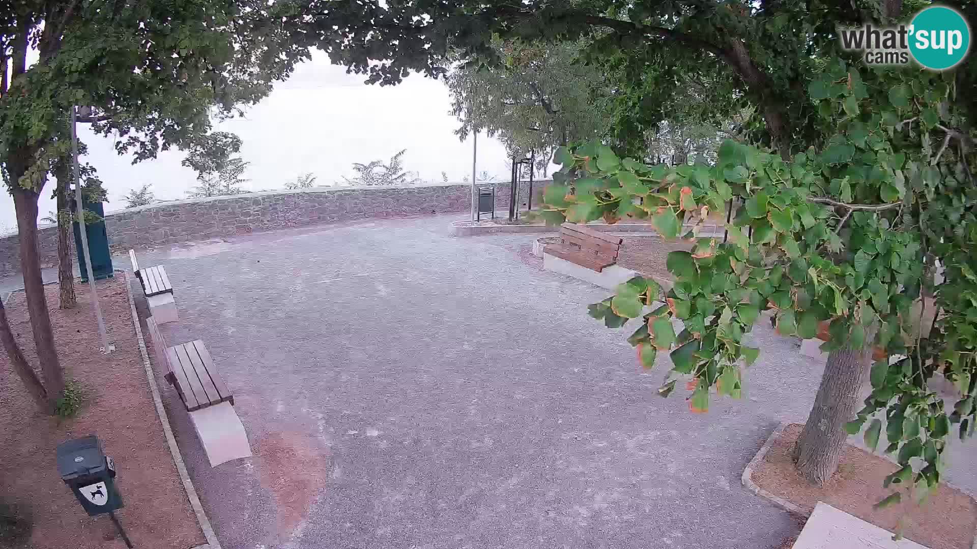 Senj Live Cam – Writers’ Park and the Velebit Channel