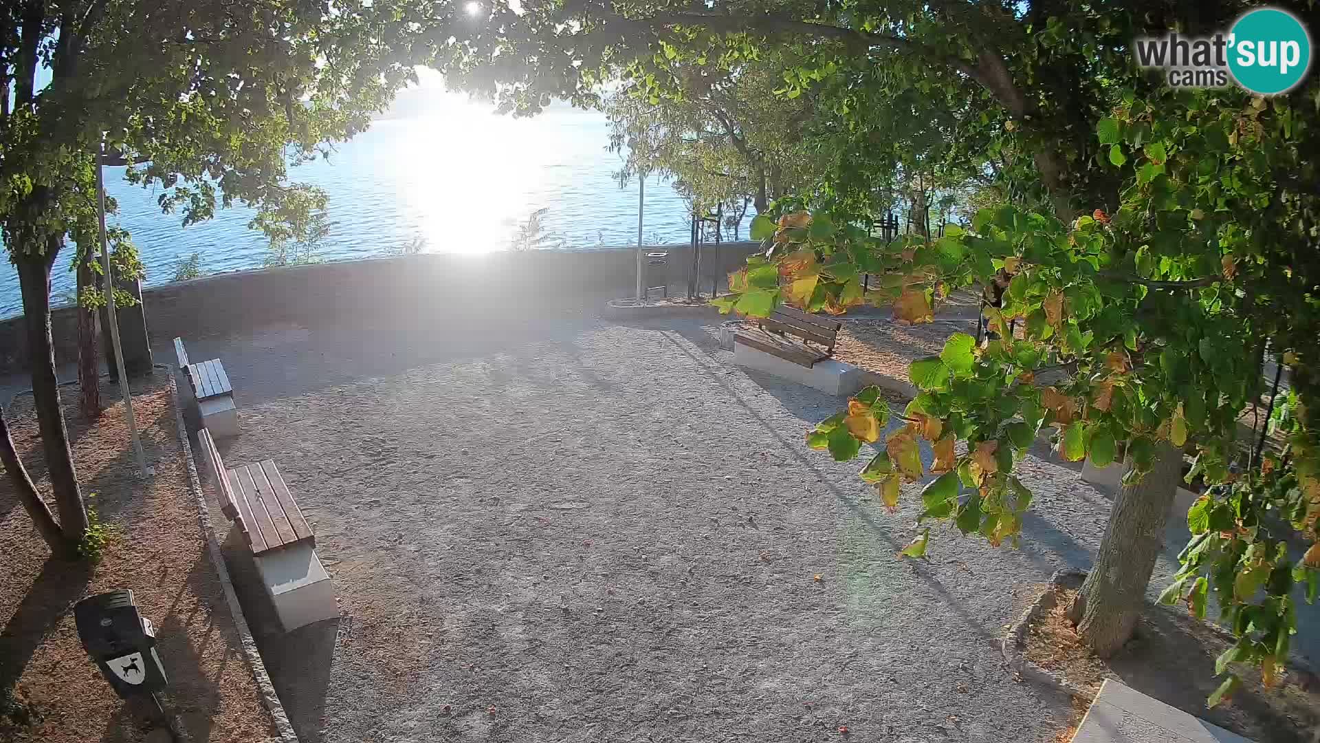 Senj Live Cam – Writers’ Park and the Velebit Channel
