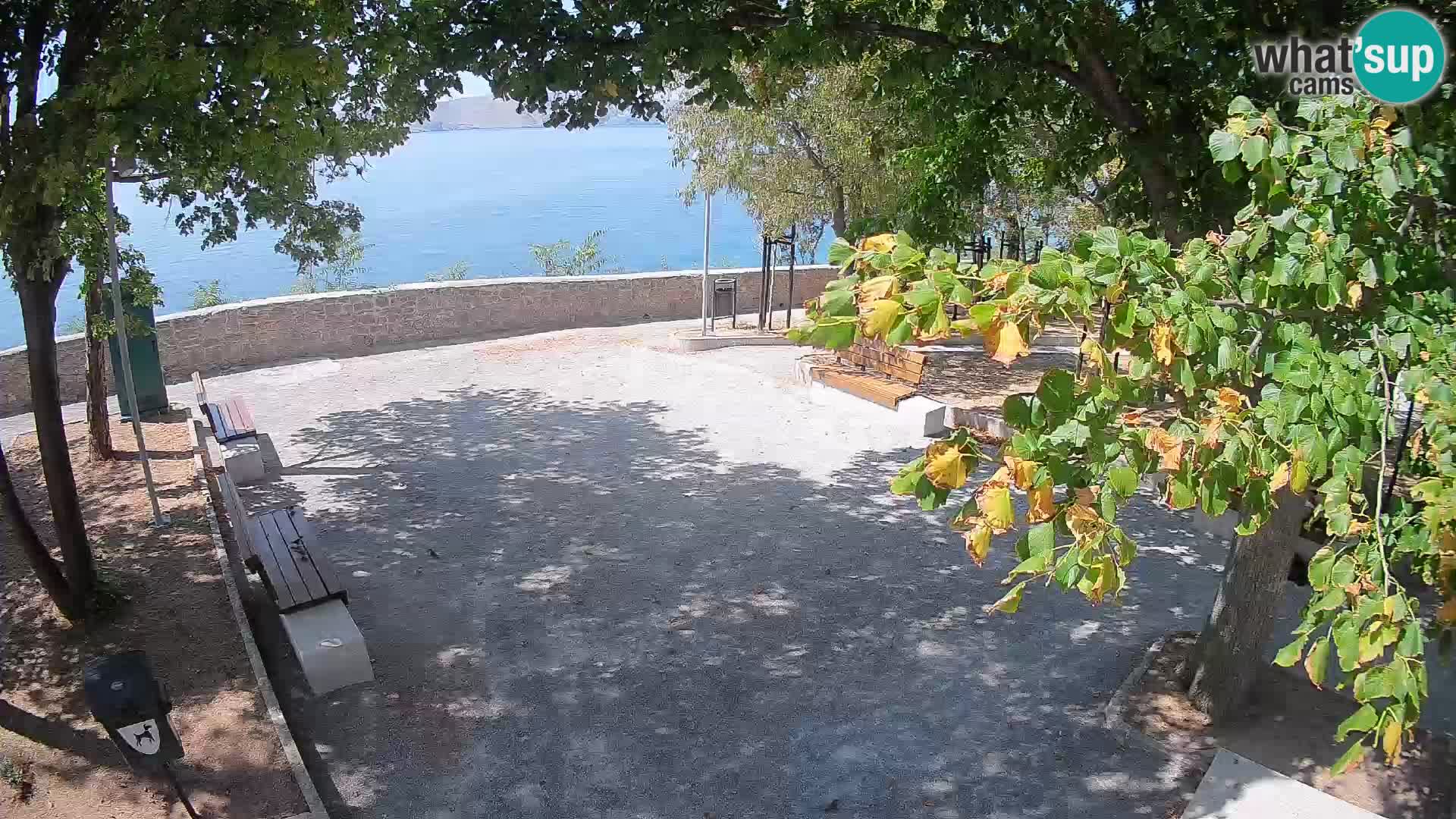 Senj Live Webcam – Schriftstellerpark und Velebit-Kanal