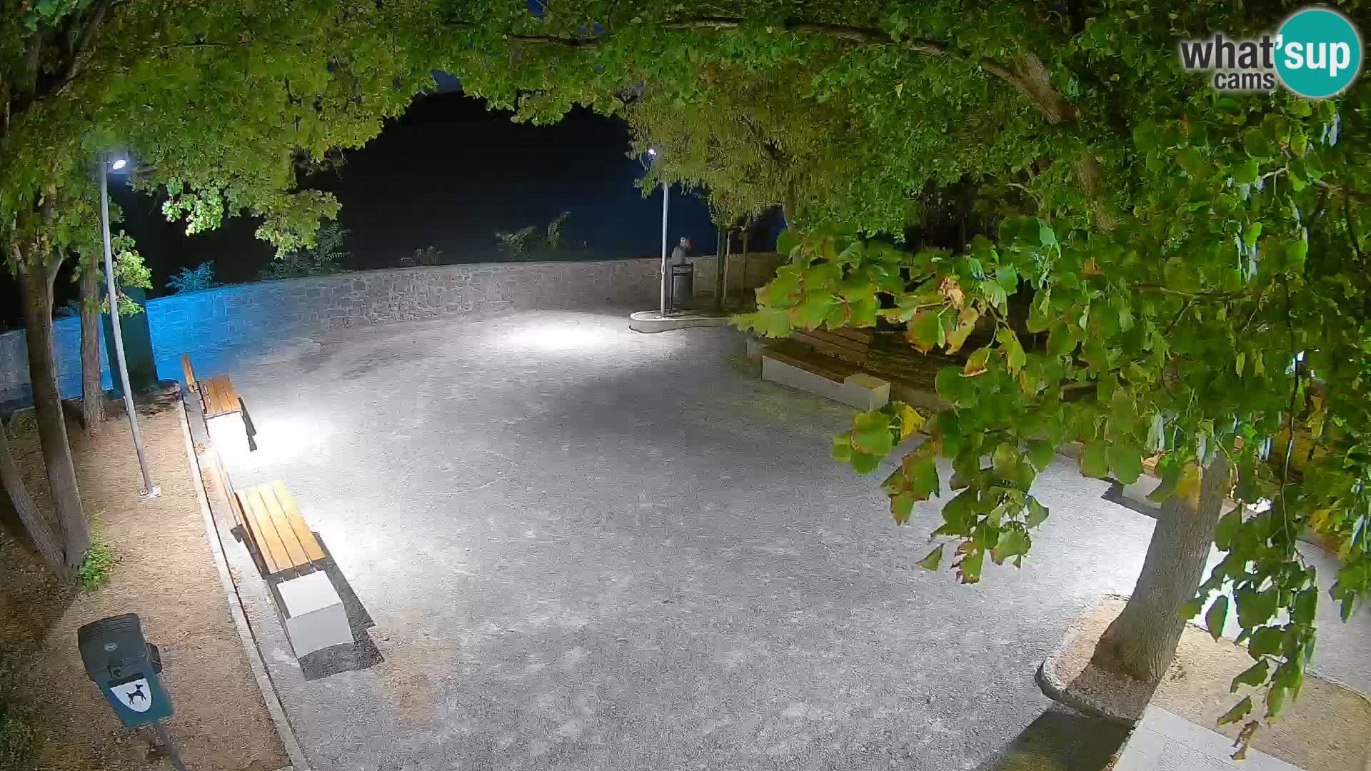 Senj Live Cam – Writers’ Park and the Velebit Channel