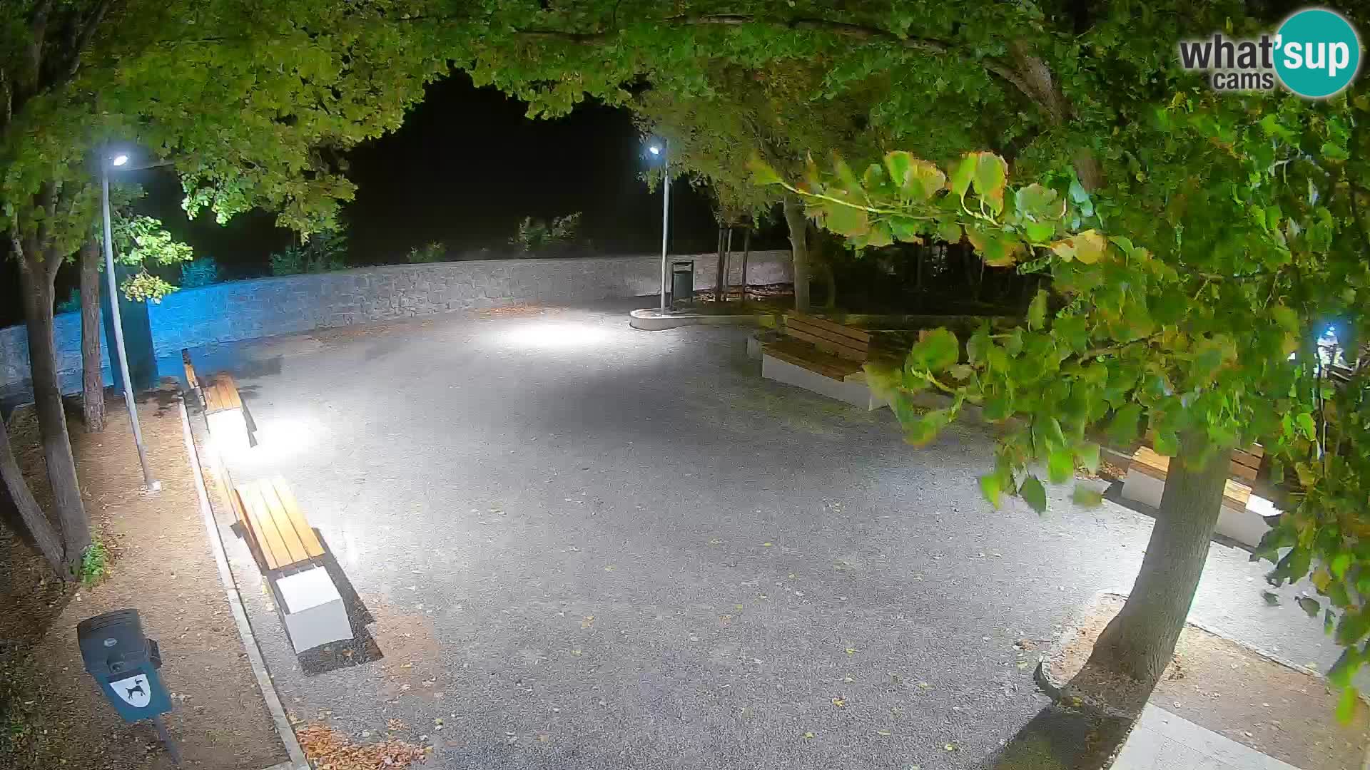 Senj Live Webcam – Schriftstellerpark und Velebit-Kanal