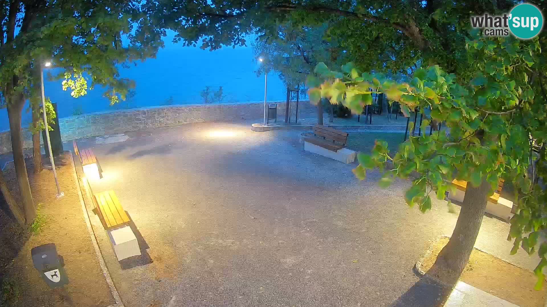 Senj Live Cam – Writers’ Park and the Velebit Channel