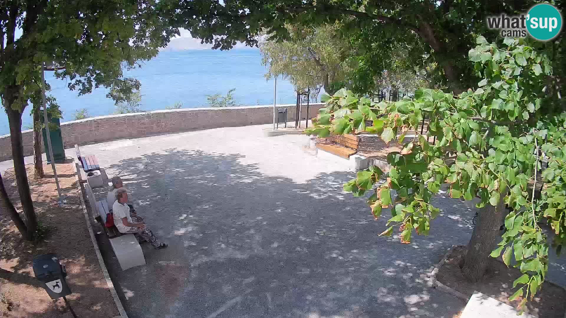 Senj Live Cam – Writers’ Park and the Velebit Channel