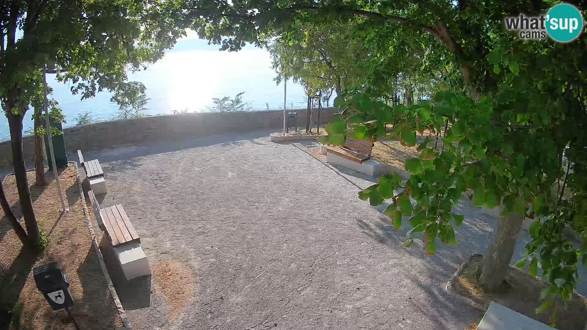 Senj Live Cam – Writers’ Park and the Velebit Channel