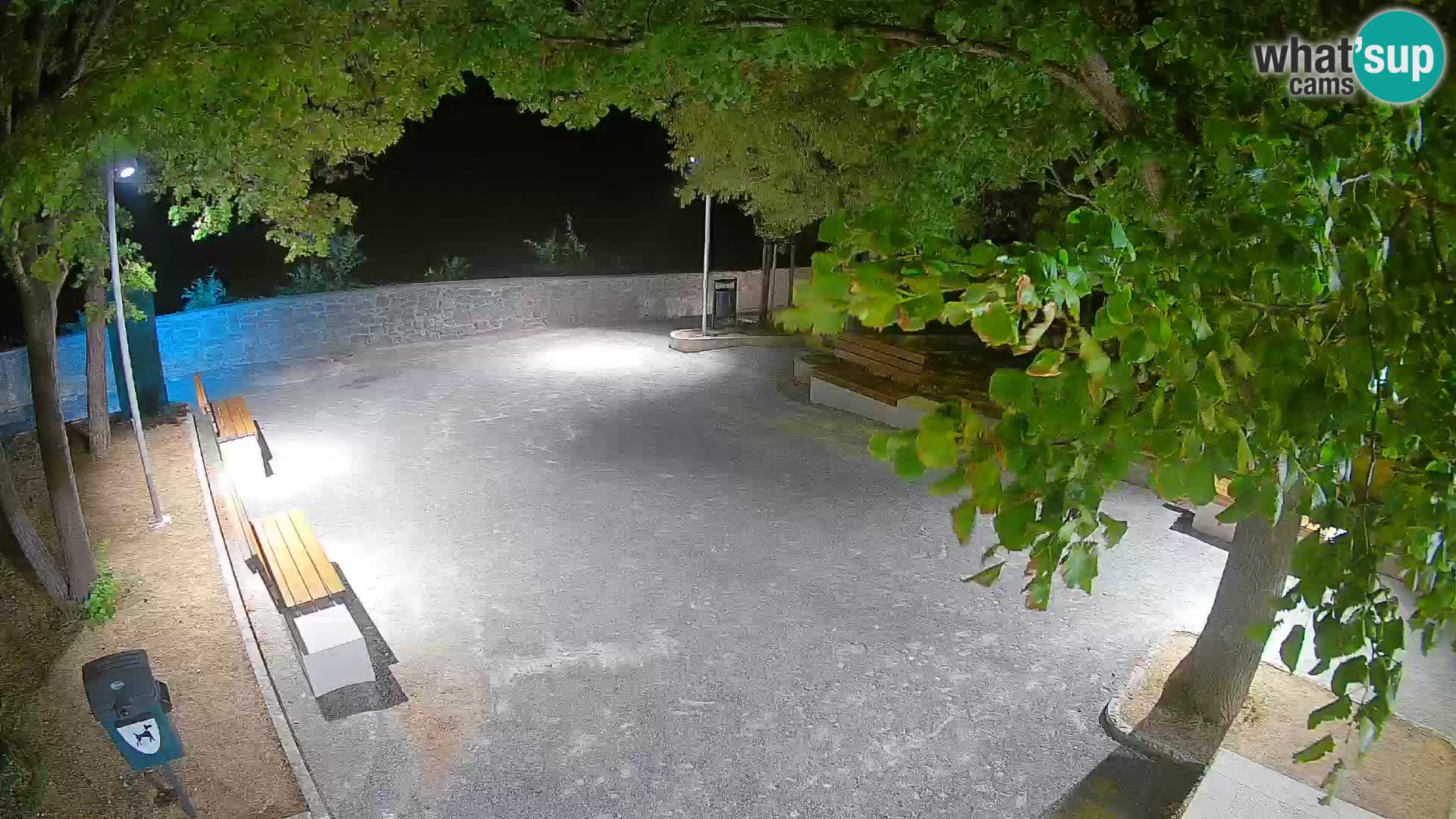 Senj Live Cam – Writers’ Park and the Velebit Channel