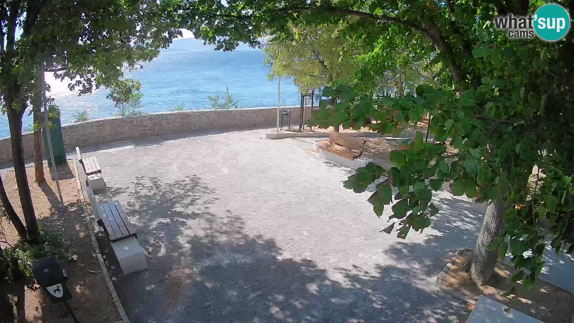 Senj Live Cam – Writers’ Park and the Velebit Channel