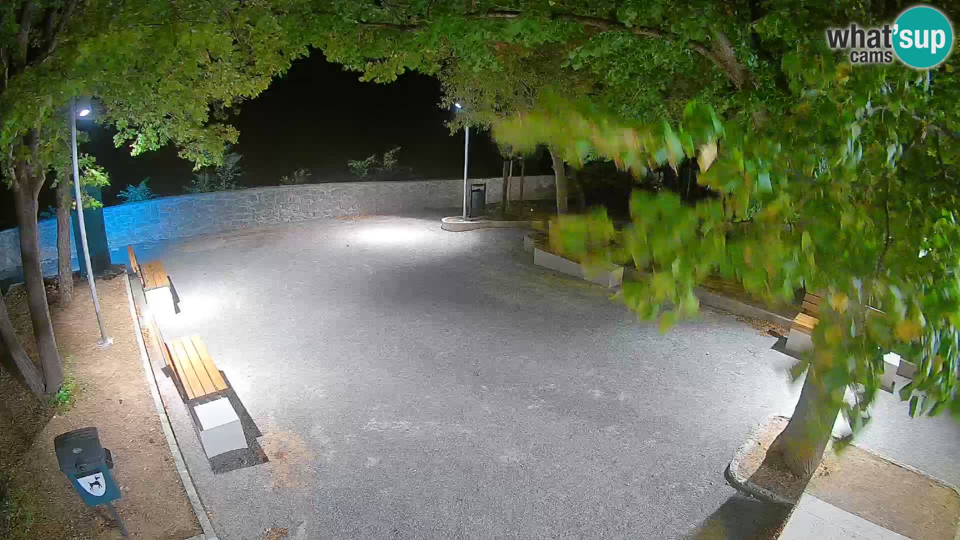 Senj Live Webcam – Schriftstellerpark und Velebit-Kanal