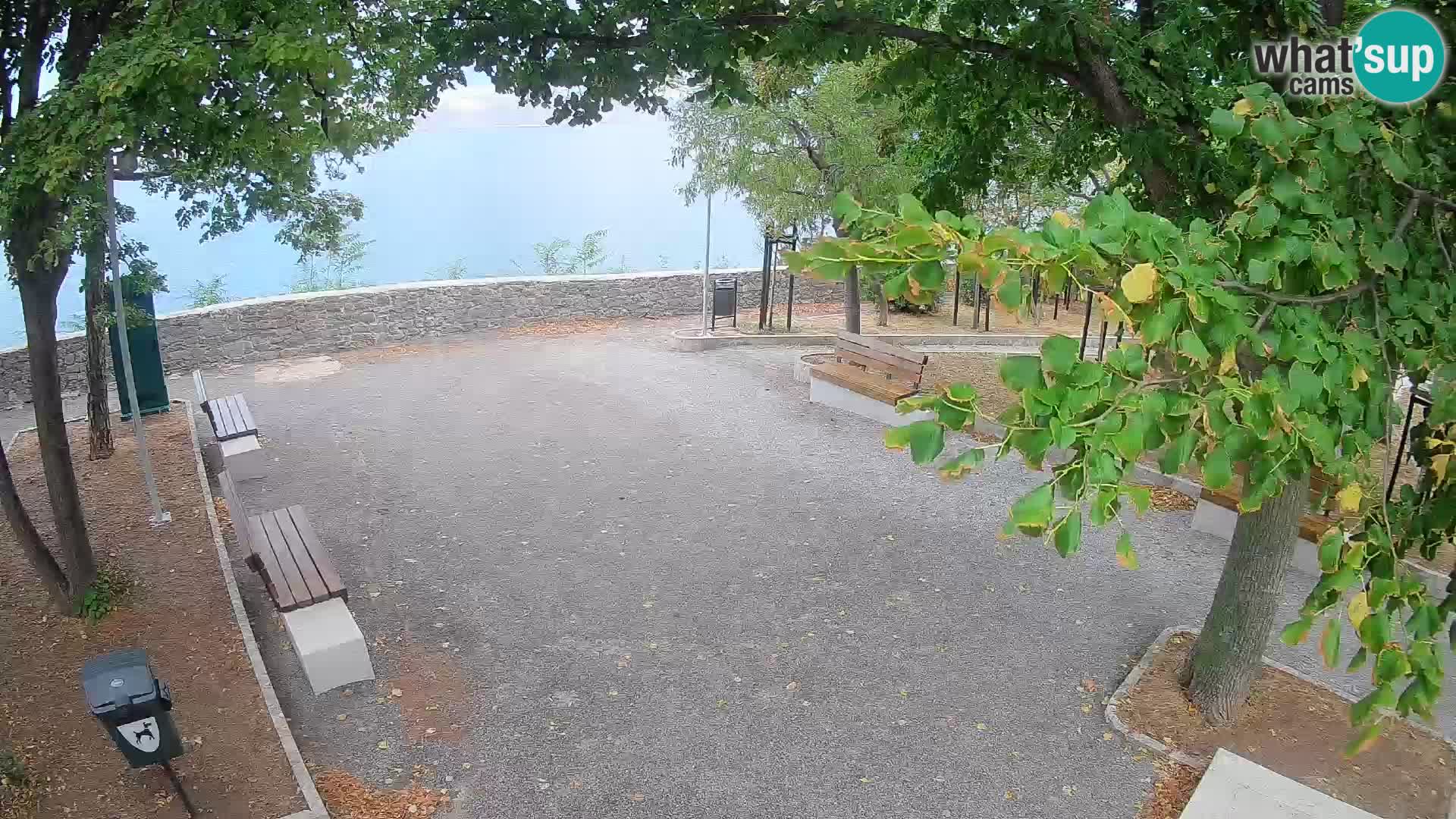 Senj Live Webcam – Schriftstellerpark und Velebit-Kanal