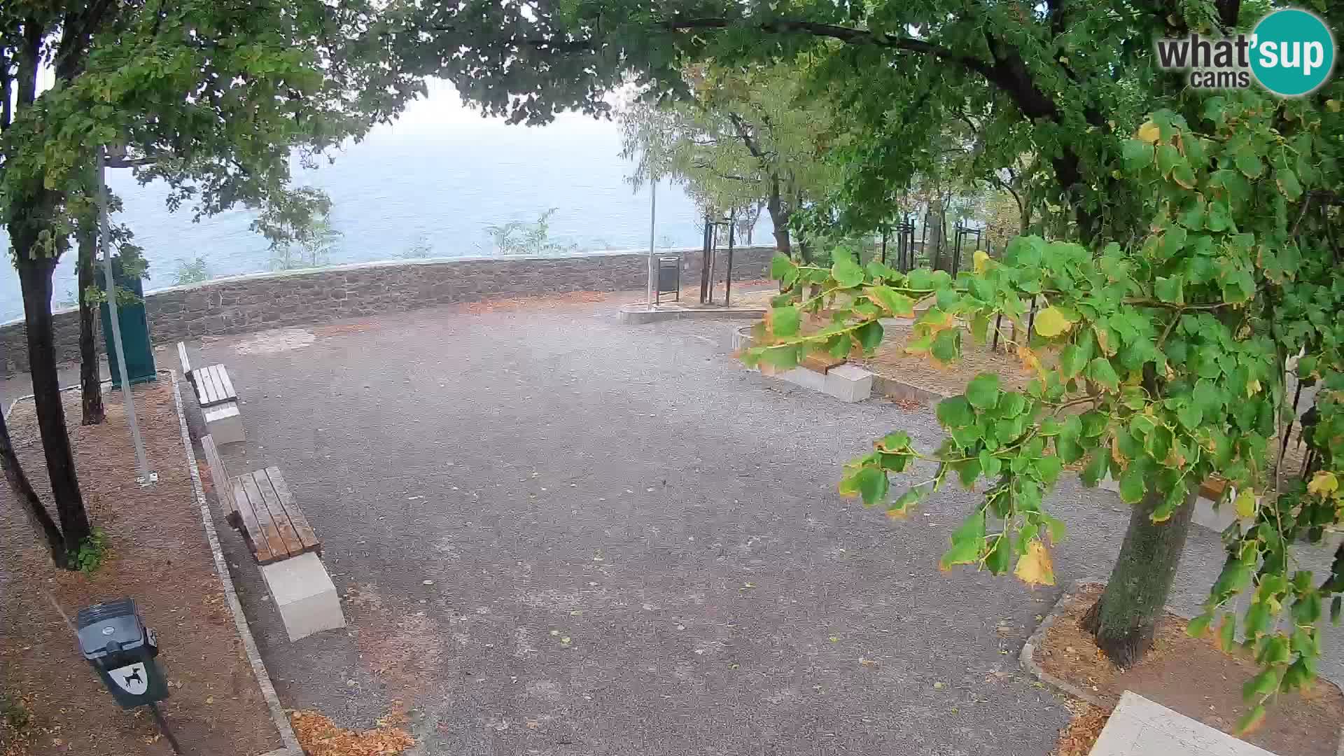 Webcam Senj en direct – Parc des Écrivains et canal du Velebit