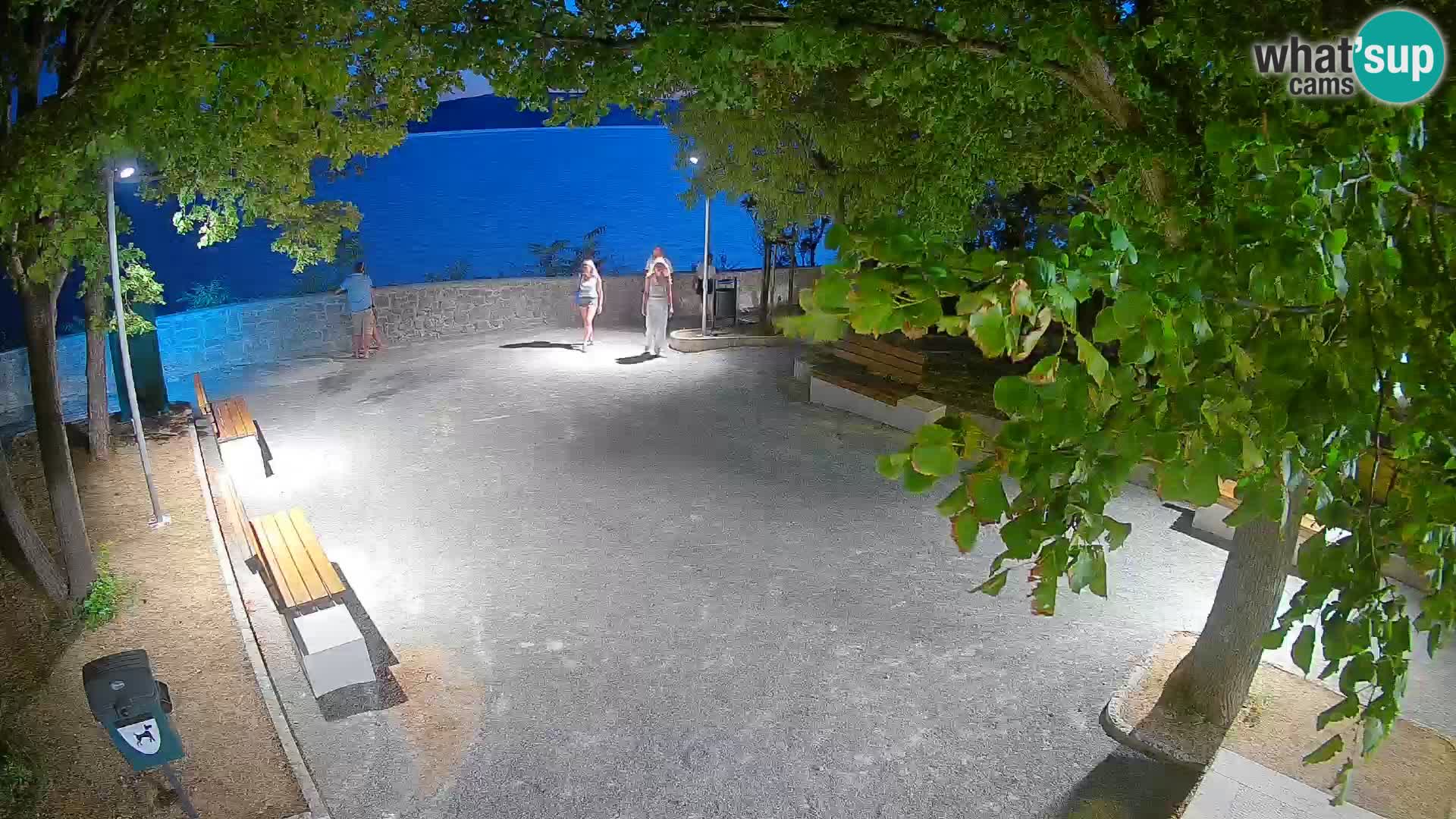 Senj Live Cam – Writers’ Park and the Velebit Channel