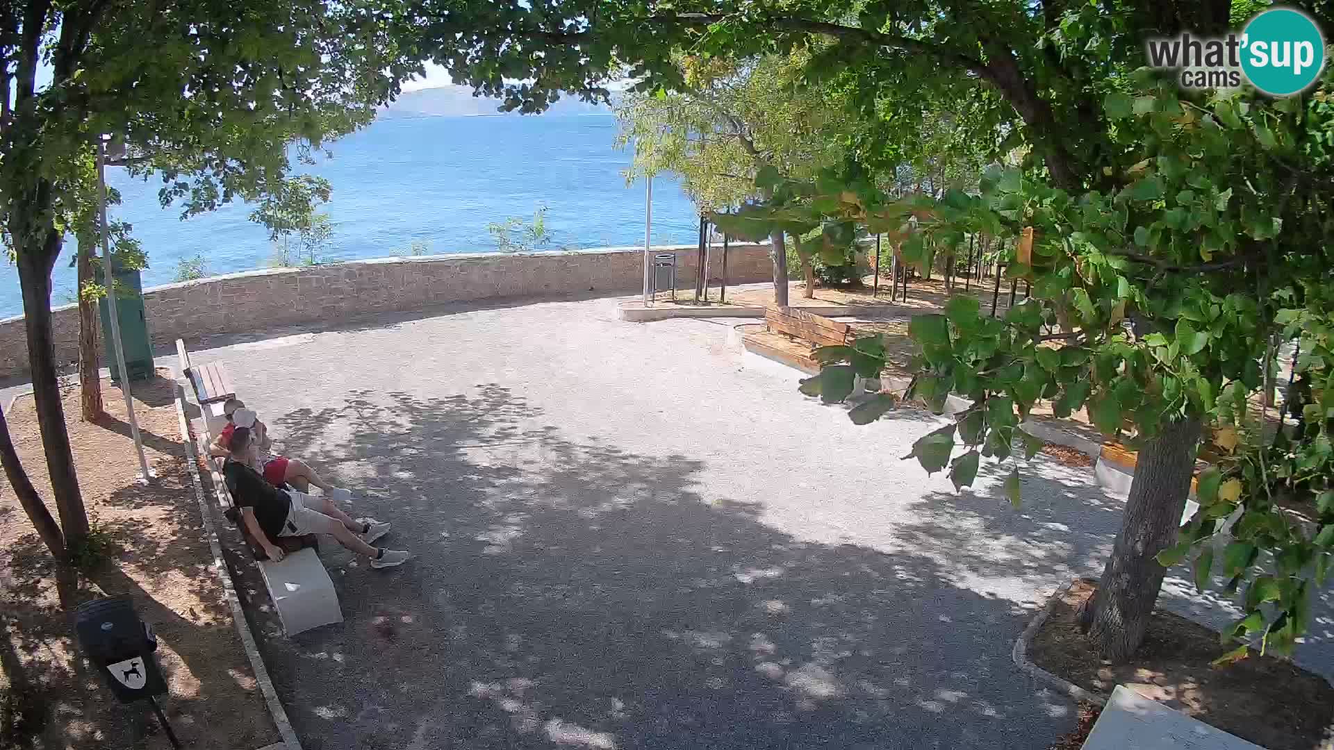 Kamera uživo Senj – Park književnika i Velebitski kanal