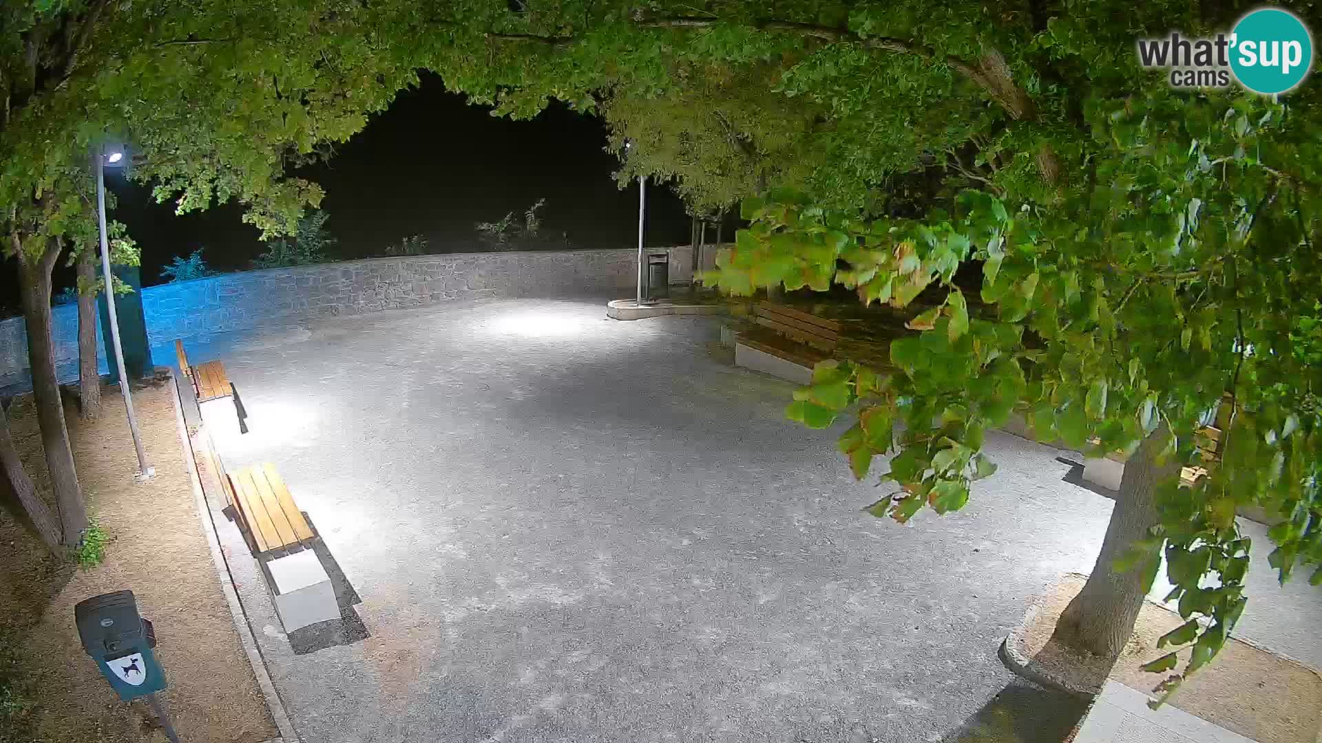 Senj Live Cam – Writers’ Park and the Velebit Channel