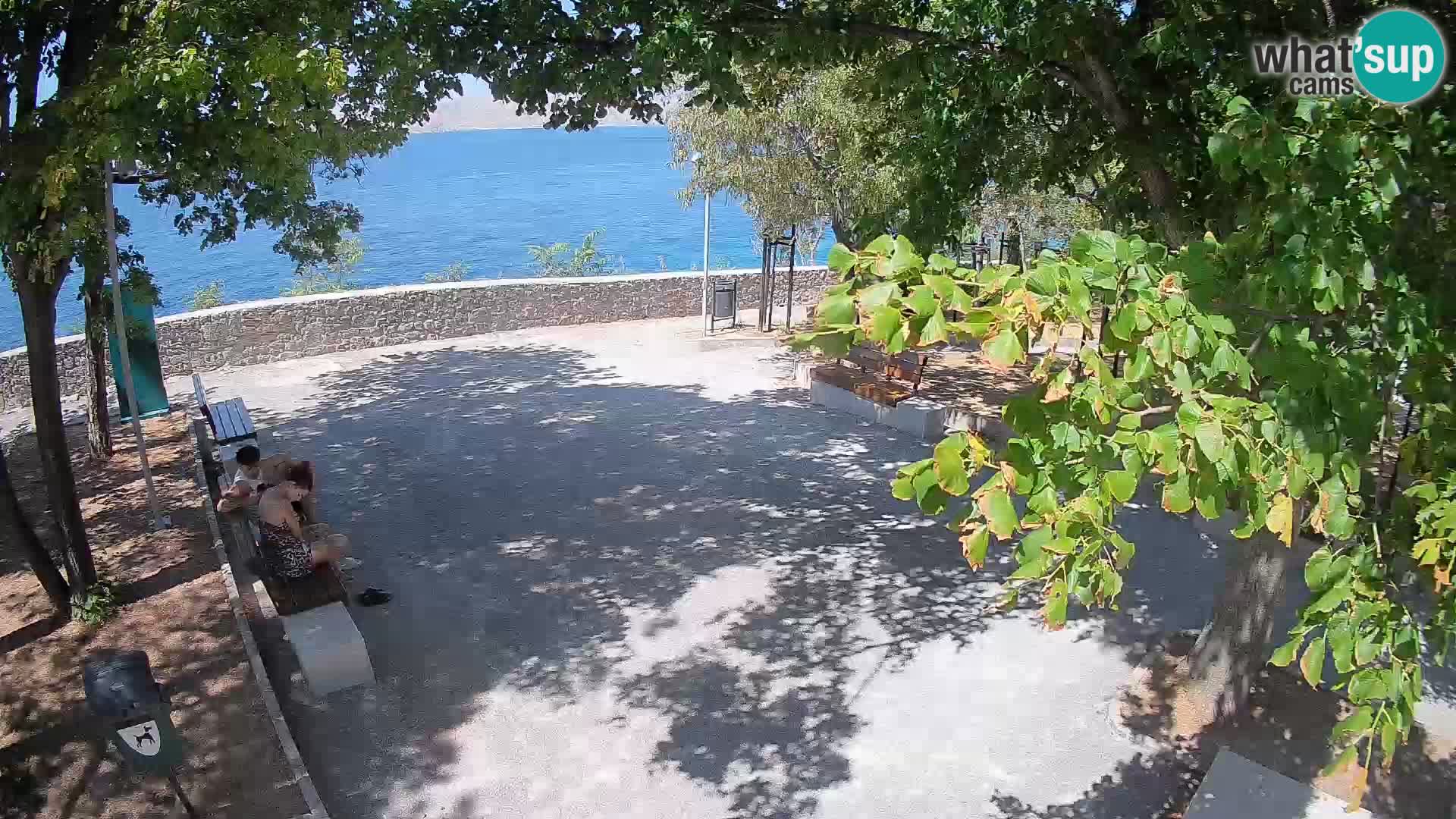 Senj Live Webcam – Schriftstellerpark und Velebit-Kanal