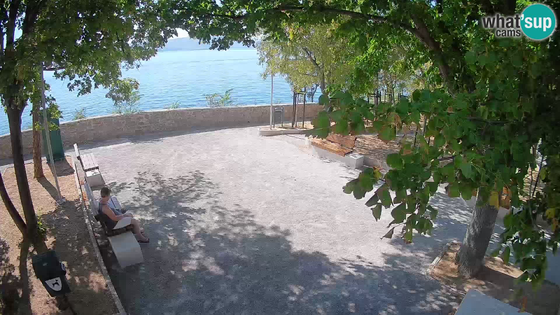 Senj Live Cam – Writers’ Park and the Velebit Channel