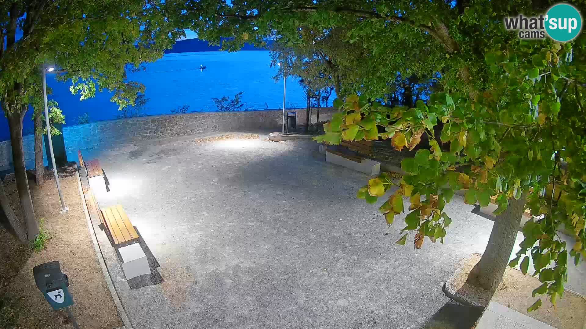 Senj Live Cam – Writers’ Park and the Velebit Channel