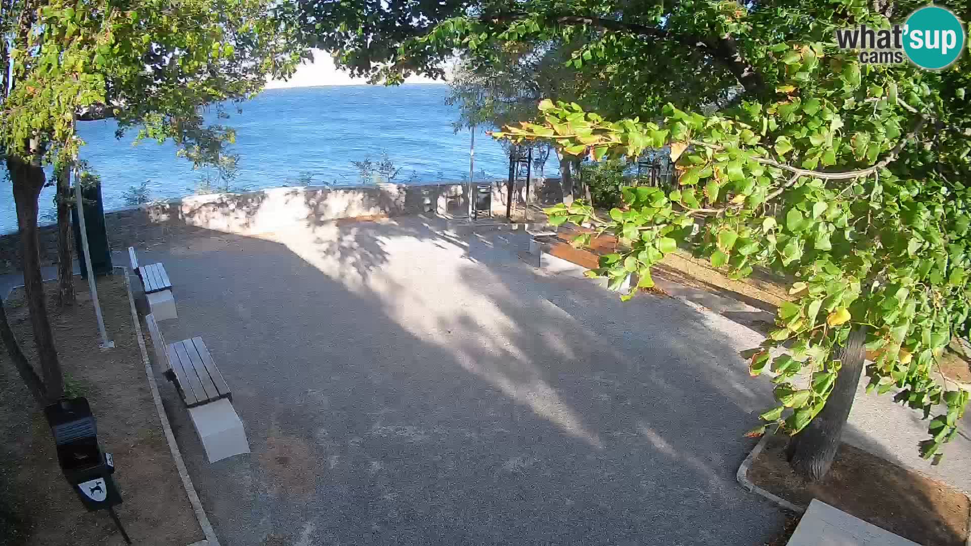 Senj Live Cam – Writers’ Park and the Velebit Channel