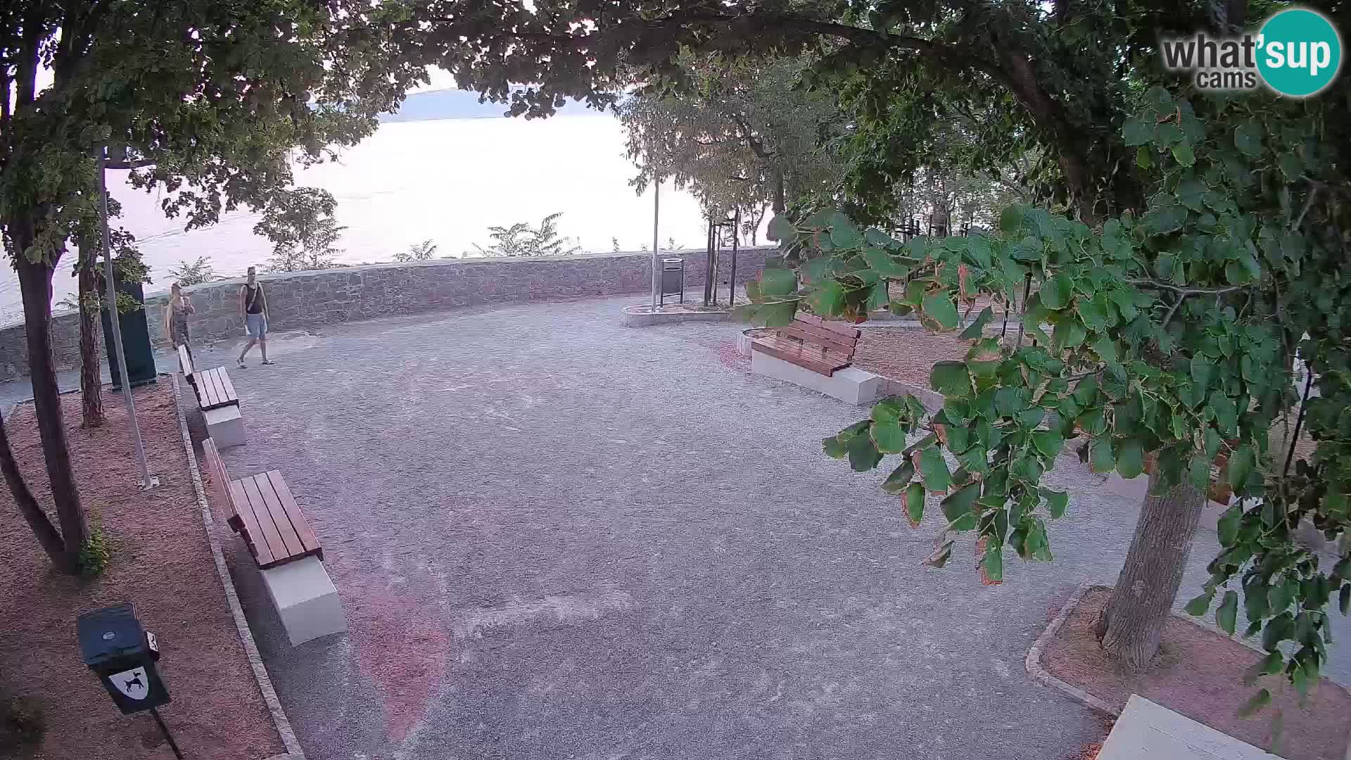 Senj Live Cam – Writers’ Park and the Velebit Channel