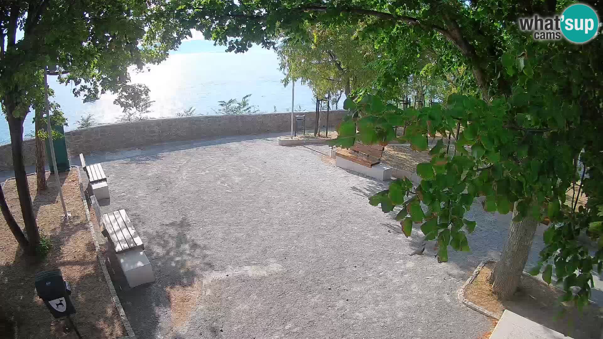 Senj Live Cam – Writers’ Park and the Velebit Channel