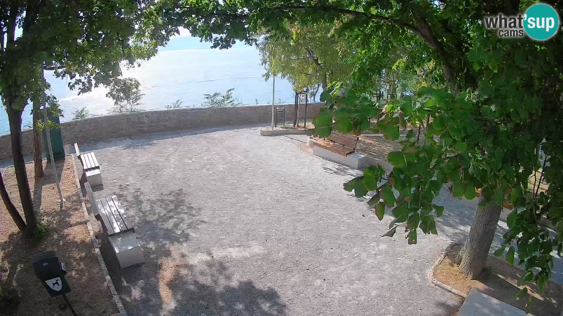 Kamera uživo Senj – Park književnika i Velebitski kanal