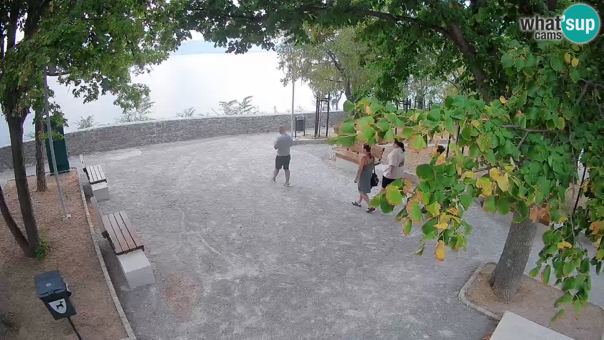 Senj Live Webcam – Schriftstellerpark und Velebit-Kanal