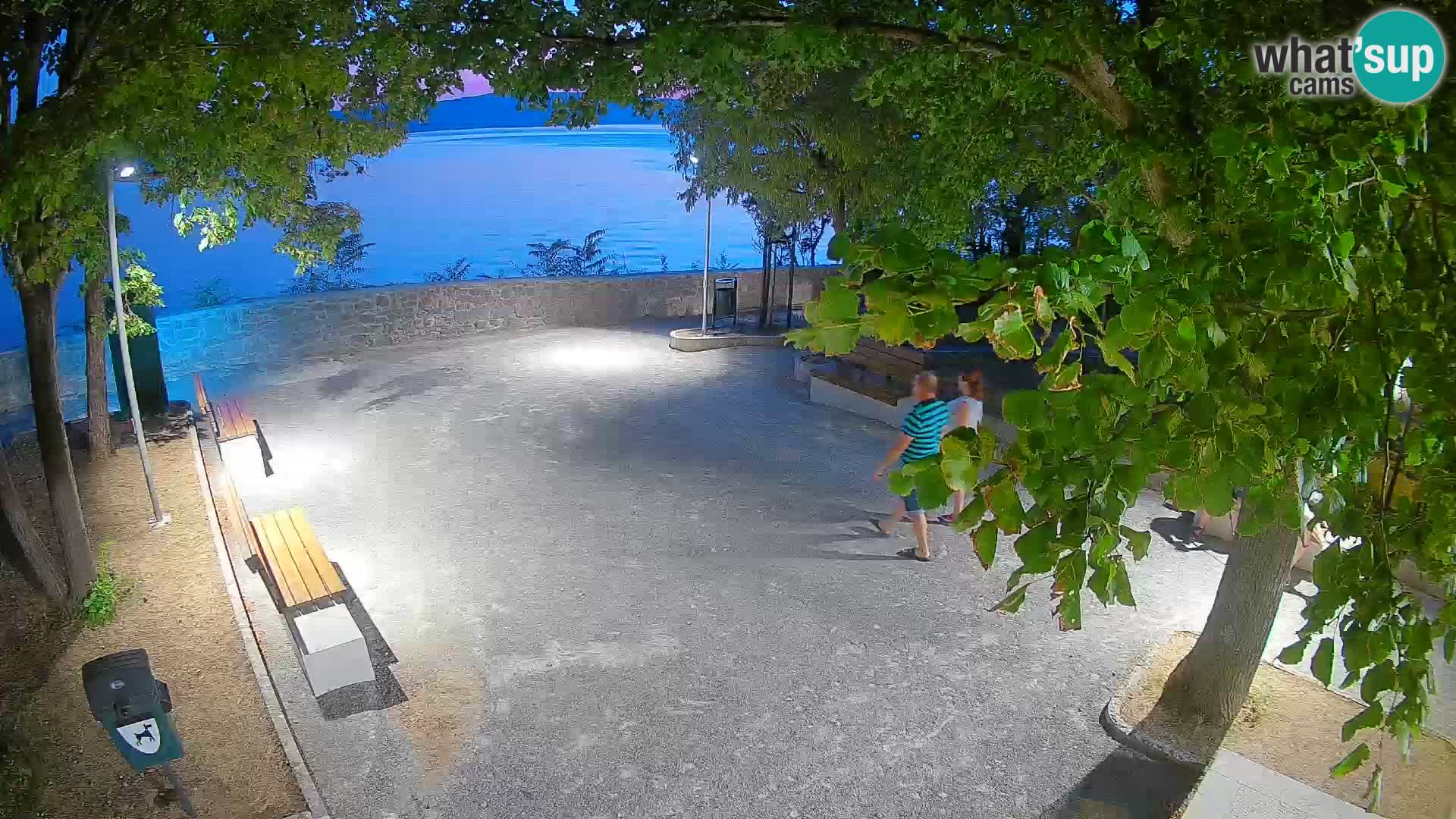 Senj Live Cam – Writers’ Park and the Velebit Channel