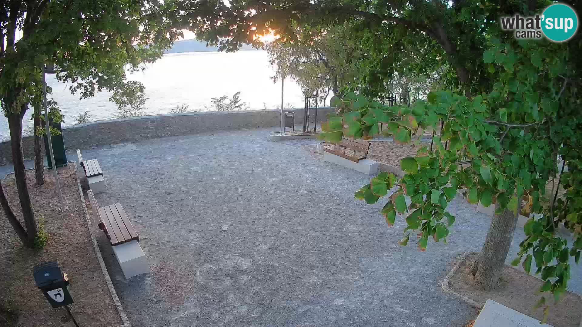 Senj Live Cam – Writers’ Park and the Velebit Channel