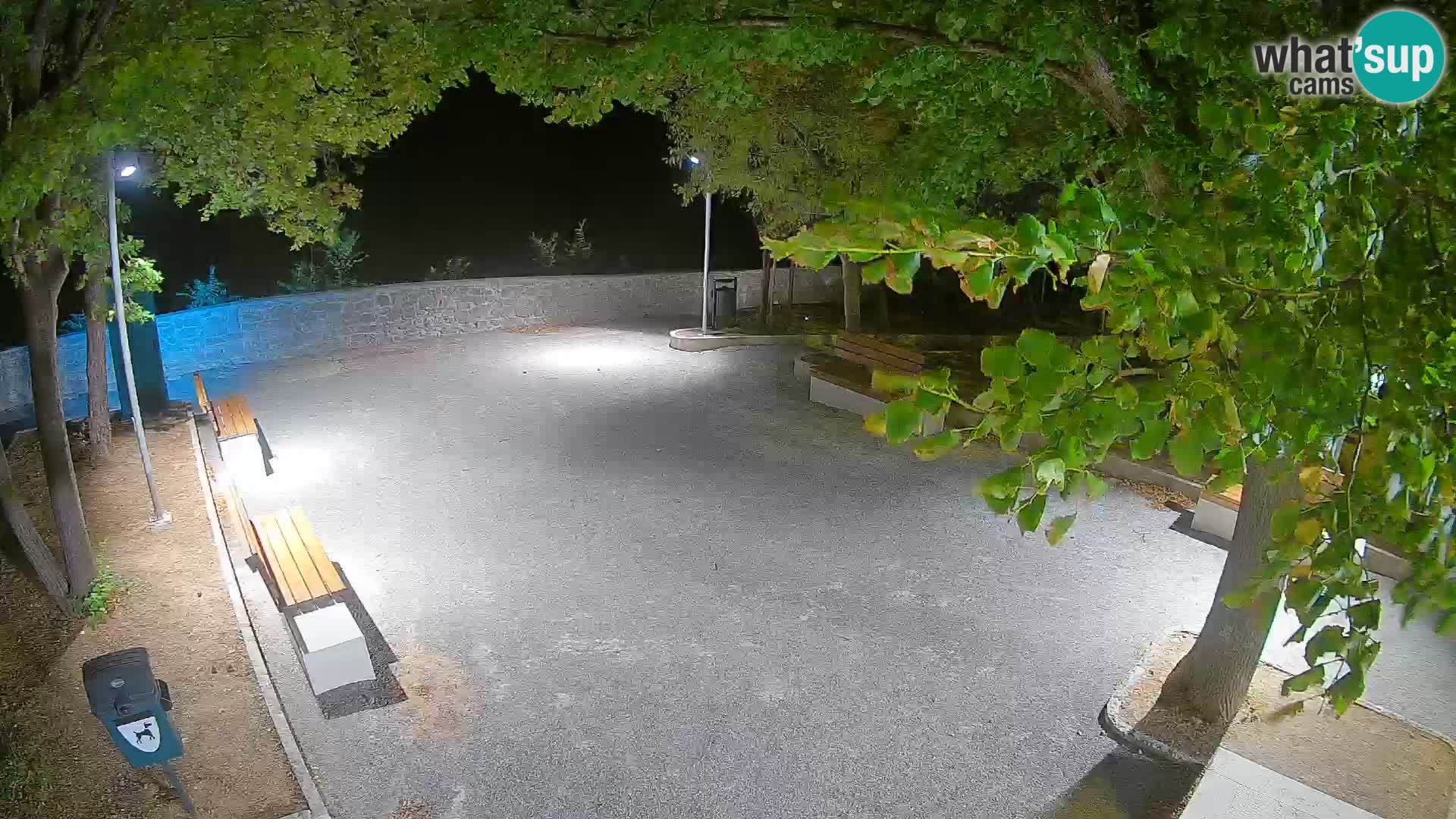 Senj Live Webcam – Schriftstellerpark und Velebit-Kanal