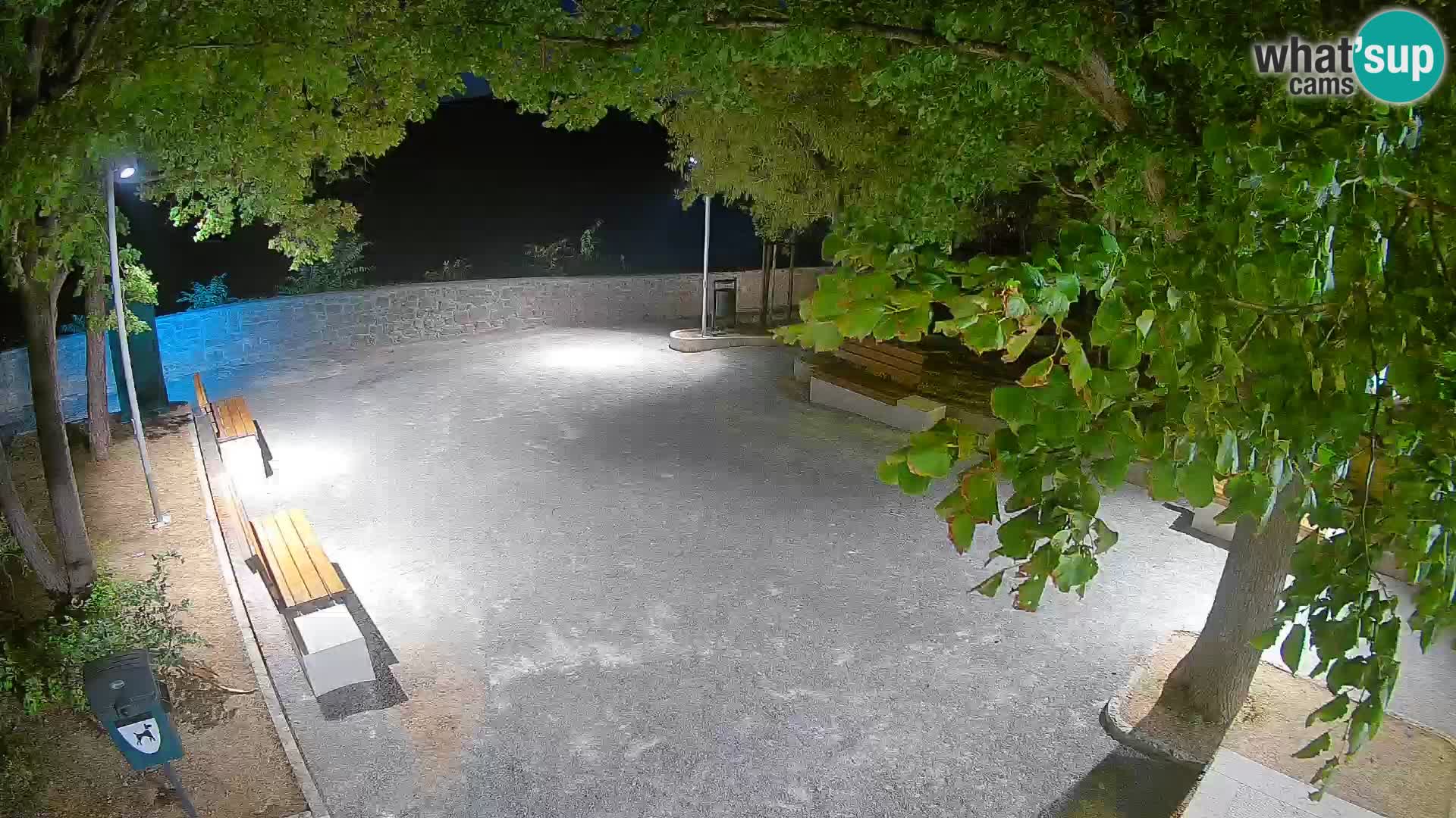 Senj Live Cam – Writers’ Park and the Velebit Channel