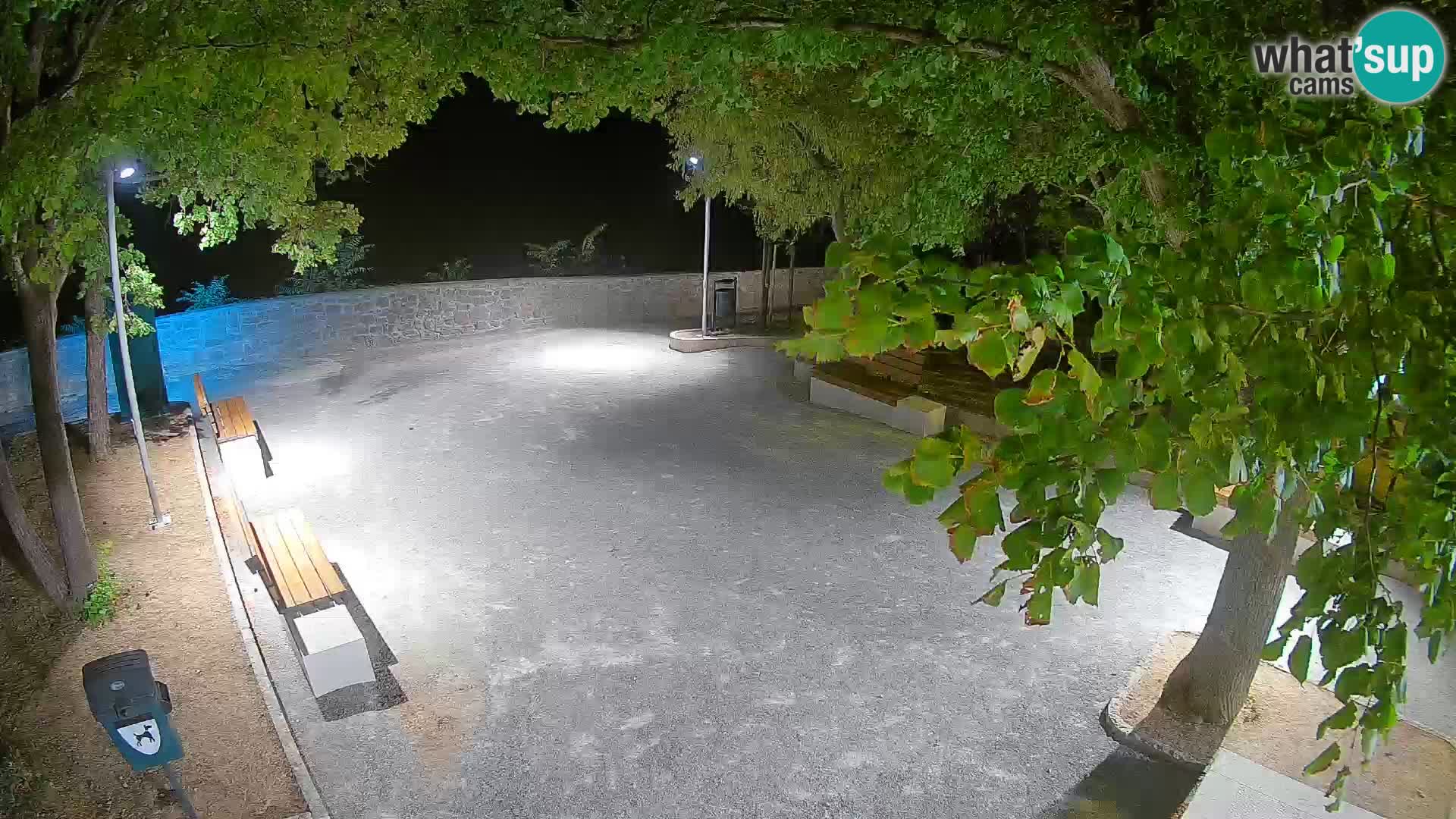 Senj Live Cam – Writers’ Park and the Velebit Channel
