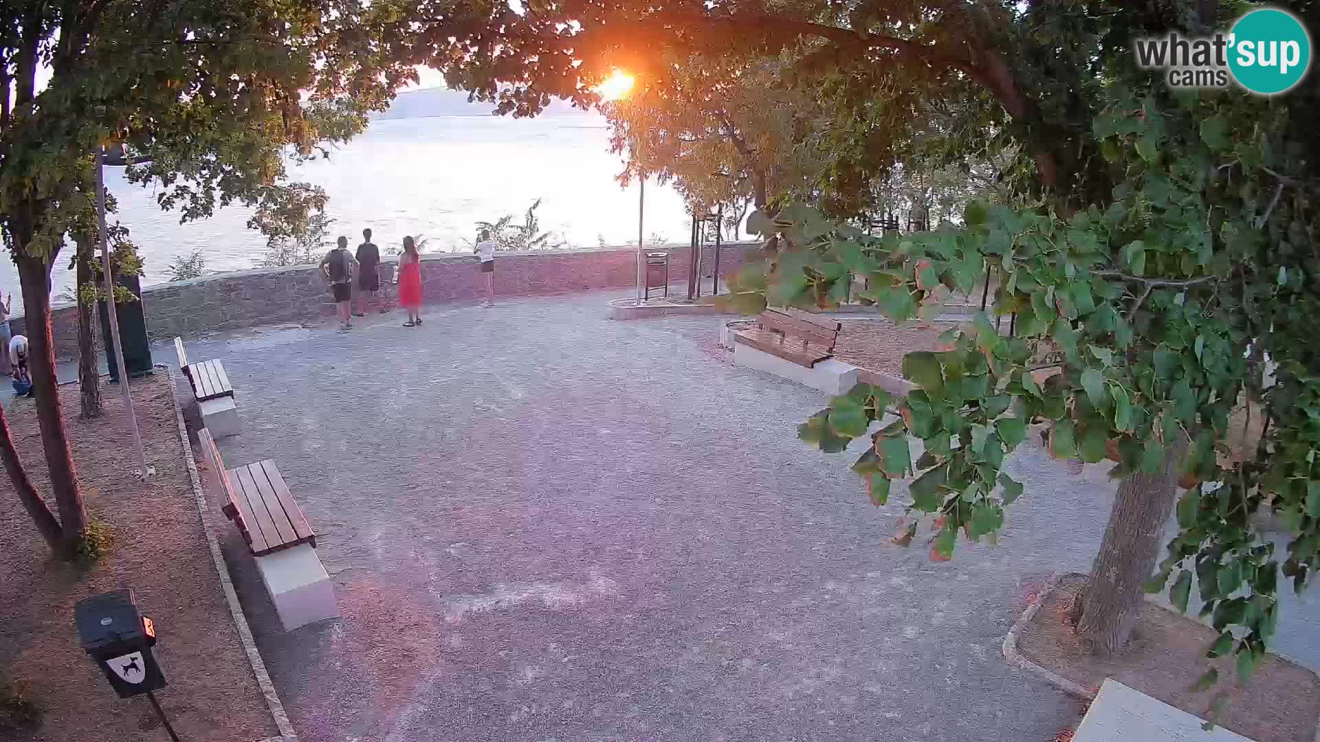 Senj Live Cam – Writers’ Park and the Velebit Channel