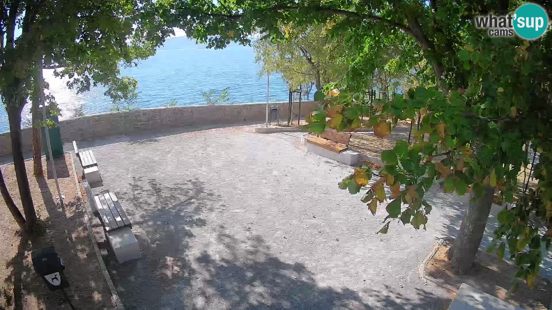 Senj Live Cam – Writers’ Park and the Velebit Channel