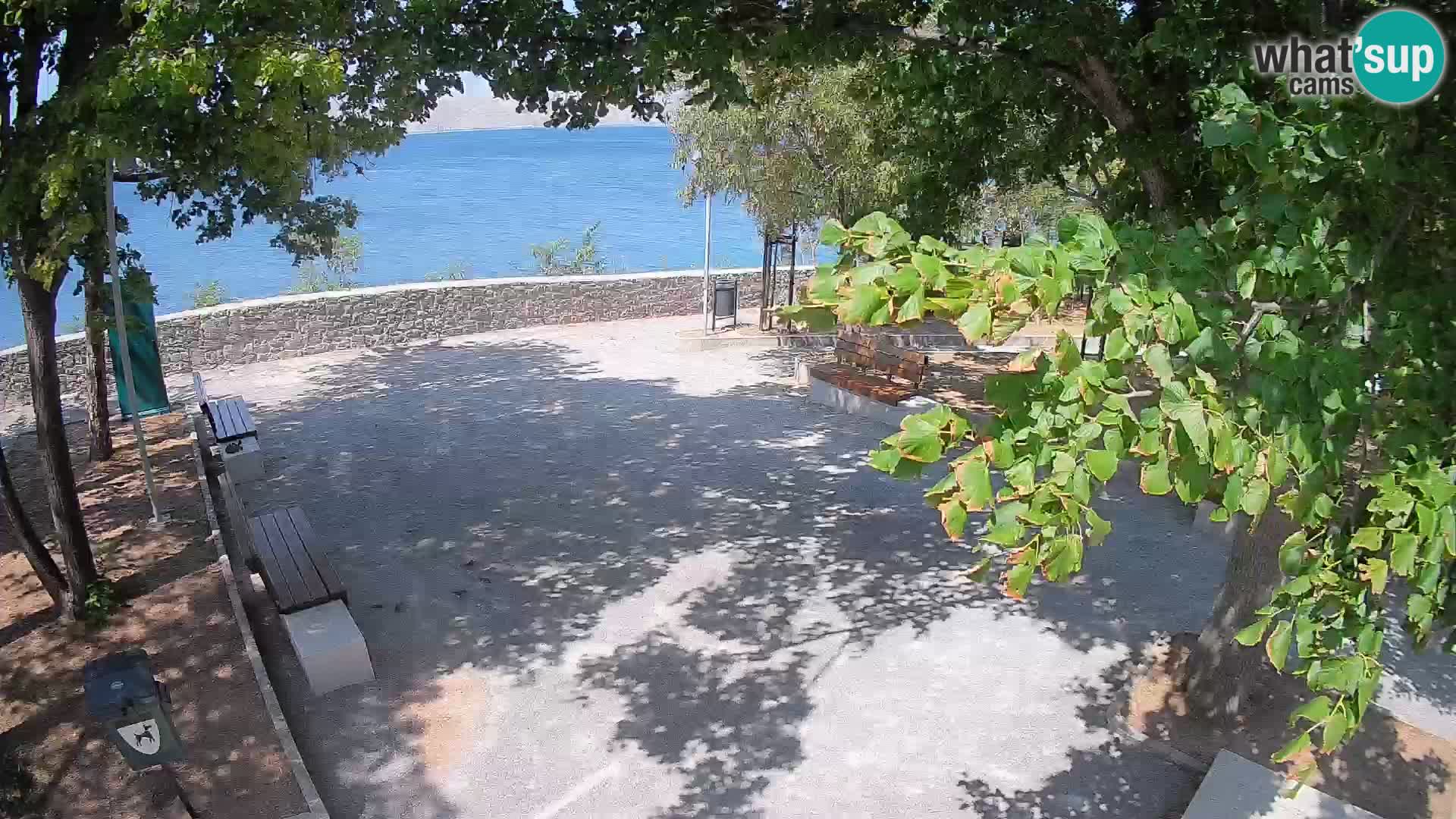 Senj Live Cam – Writers’ Park and the Velebit Channel