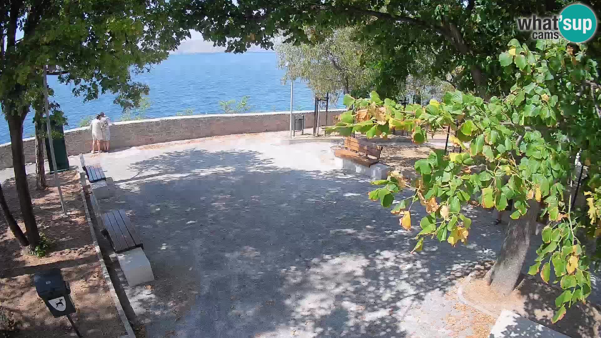 Senj Live Cam – Writers’ Park and the Velebit Channel