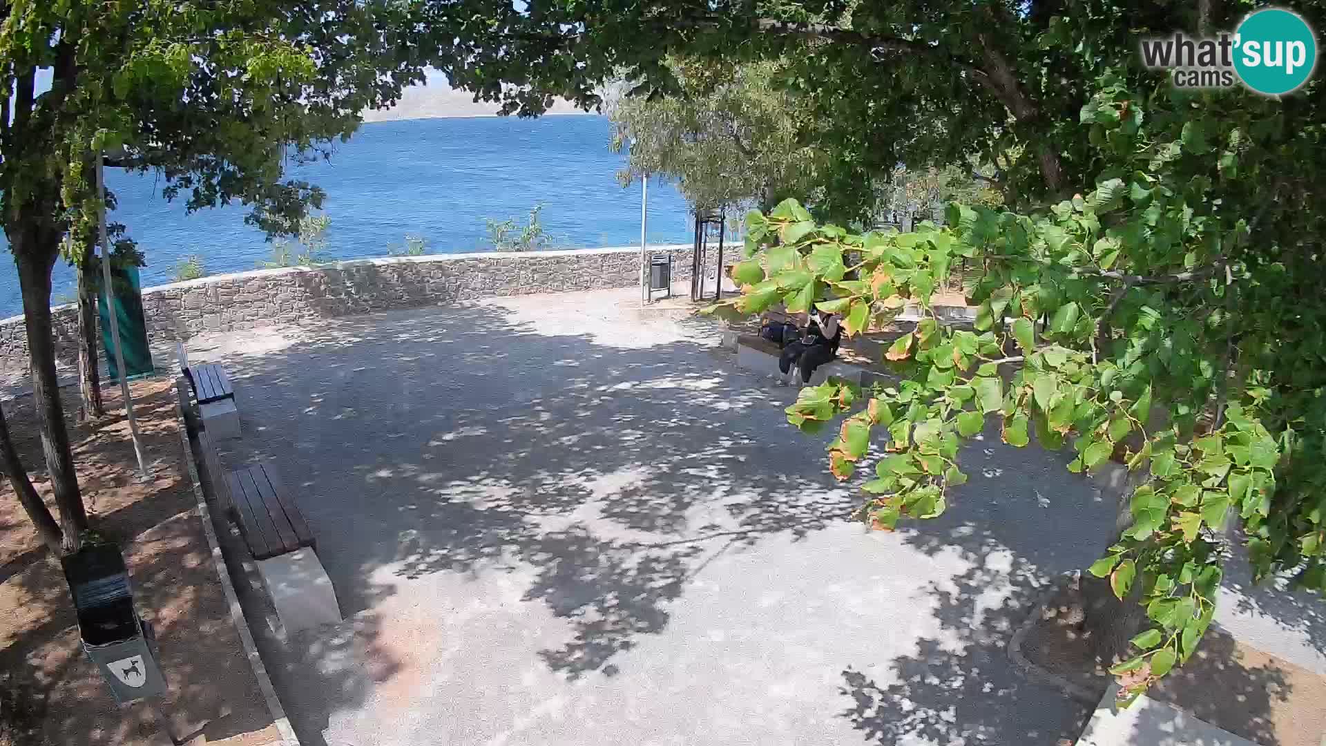 Senj Live Cam – Writers’ Park and the Velebit Channel