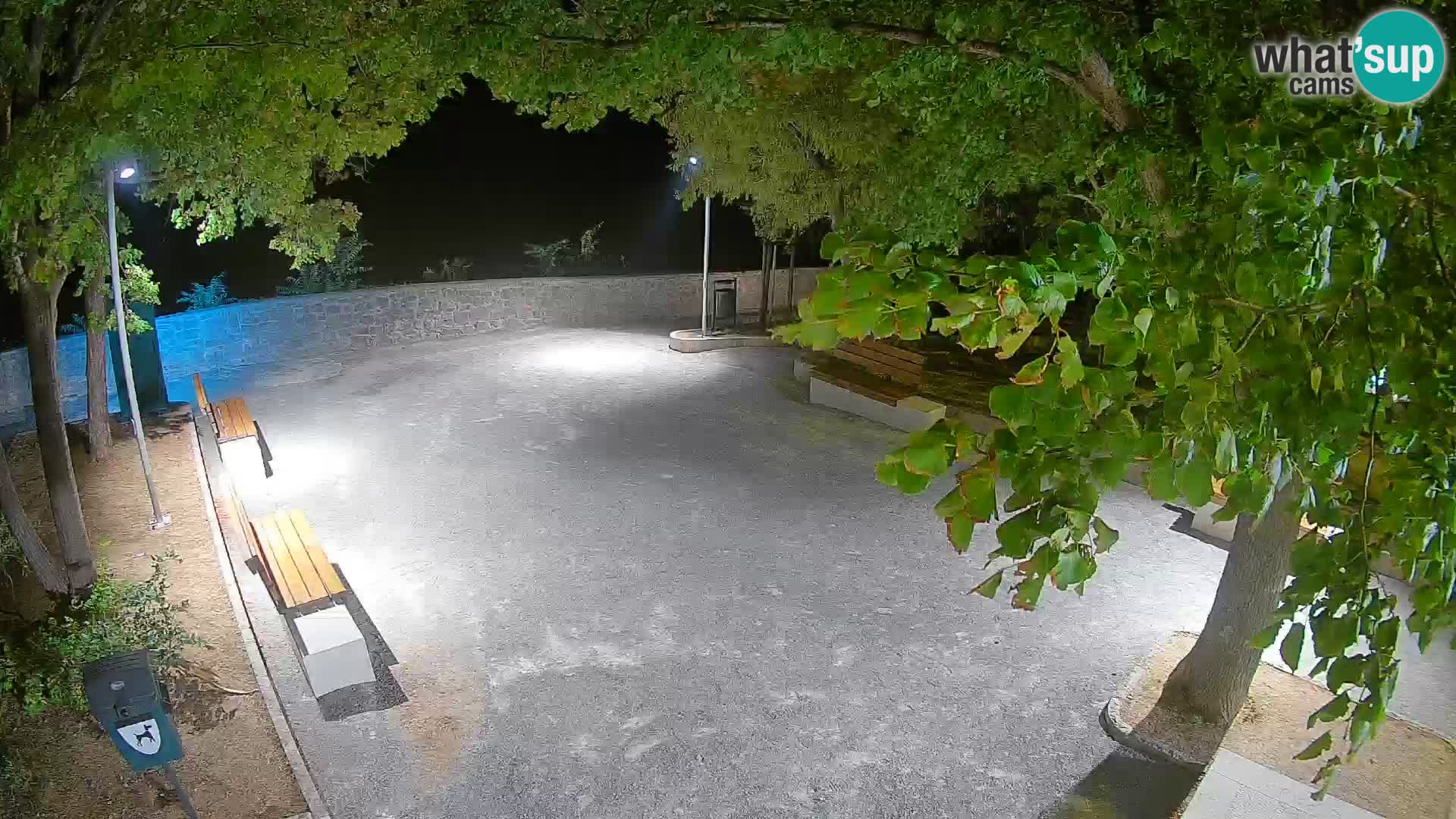 Senj Live Cam – Writers’ Park and the Velebit Channel