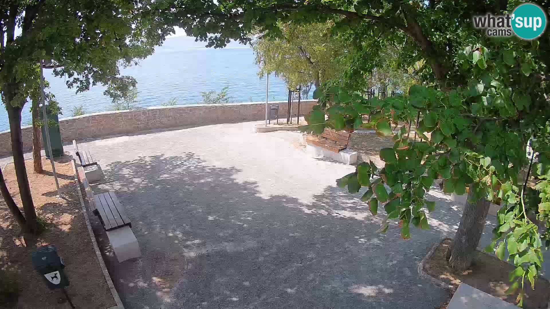Senj Live Cam – Writers’ Park and the Velebit Channel