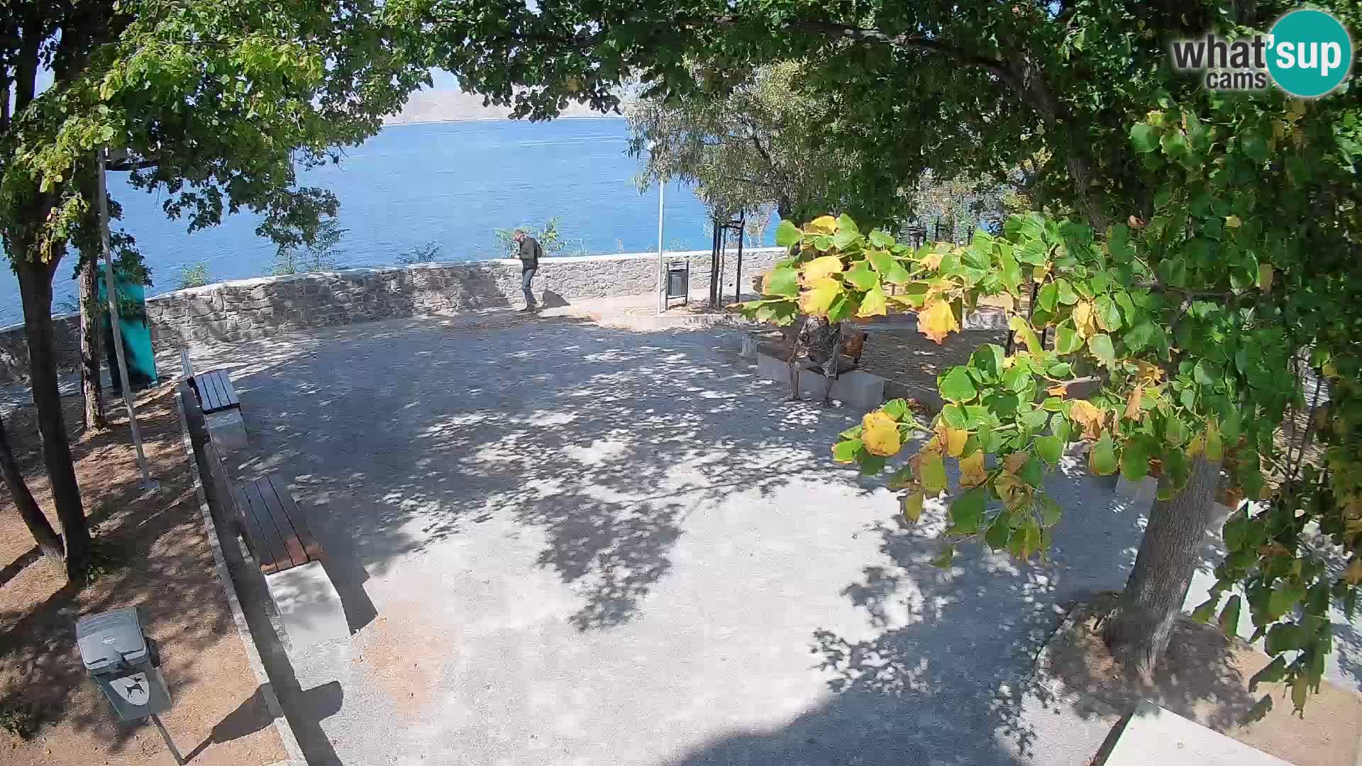 Senj Live Cam – Writers’ Park and the Velebit Channel