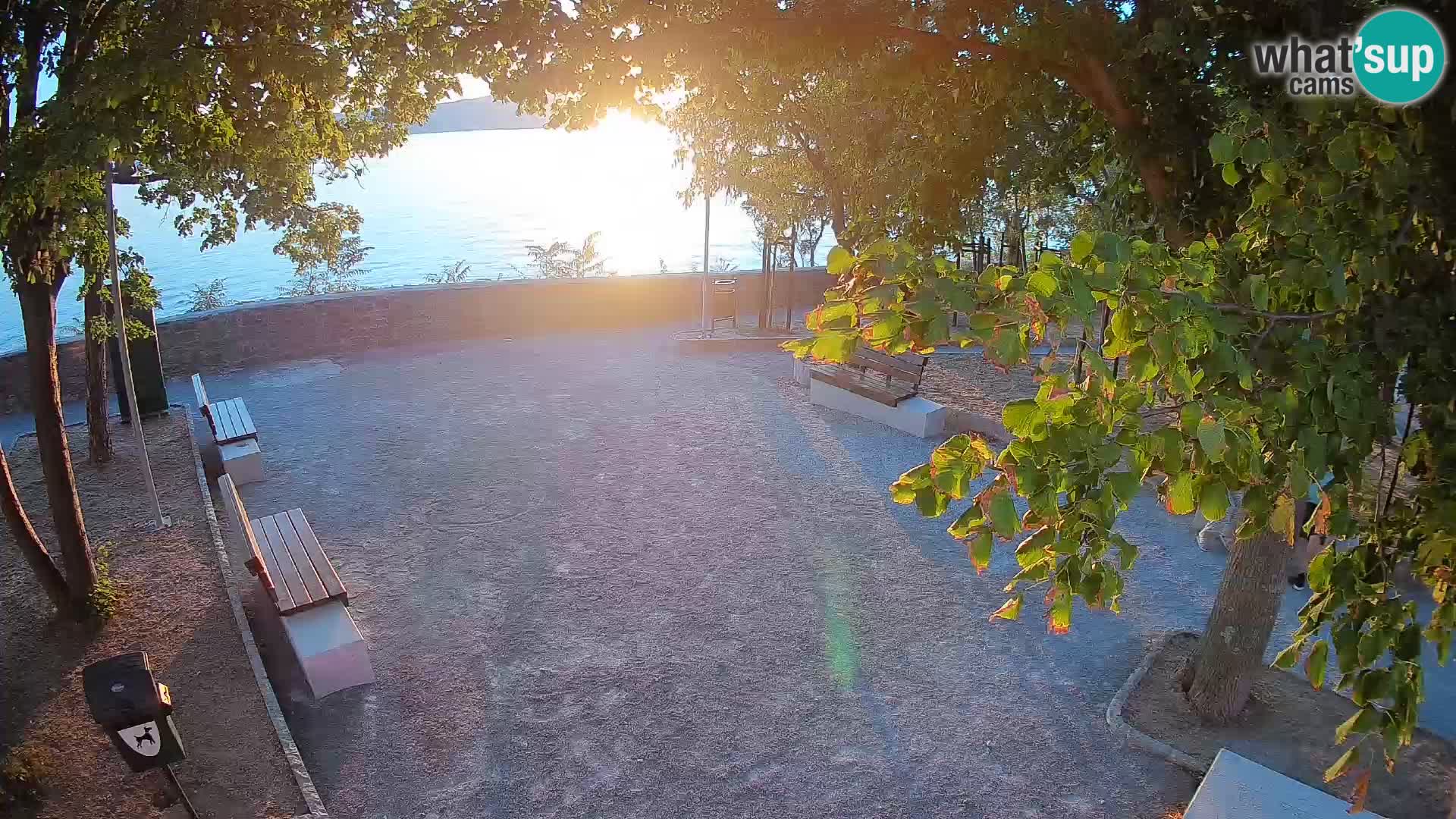 Senj Live Cam – Writers’ Park and the Velebit Channel