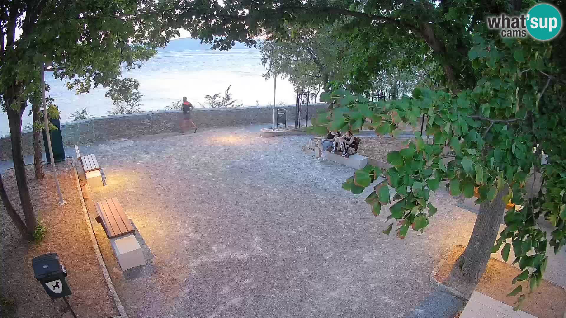Senj Live Cam – Writers’ Park and the Velebit Channel