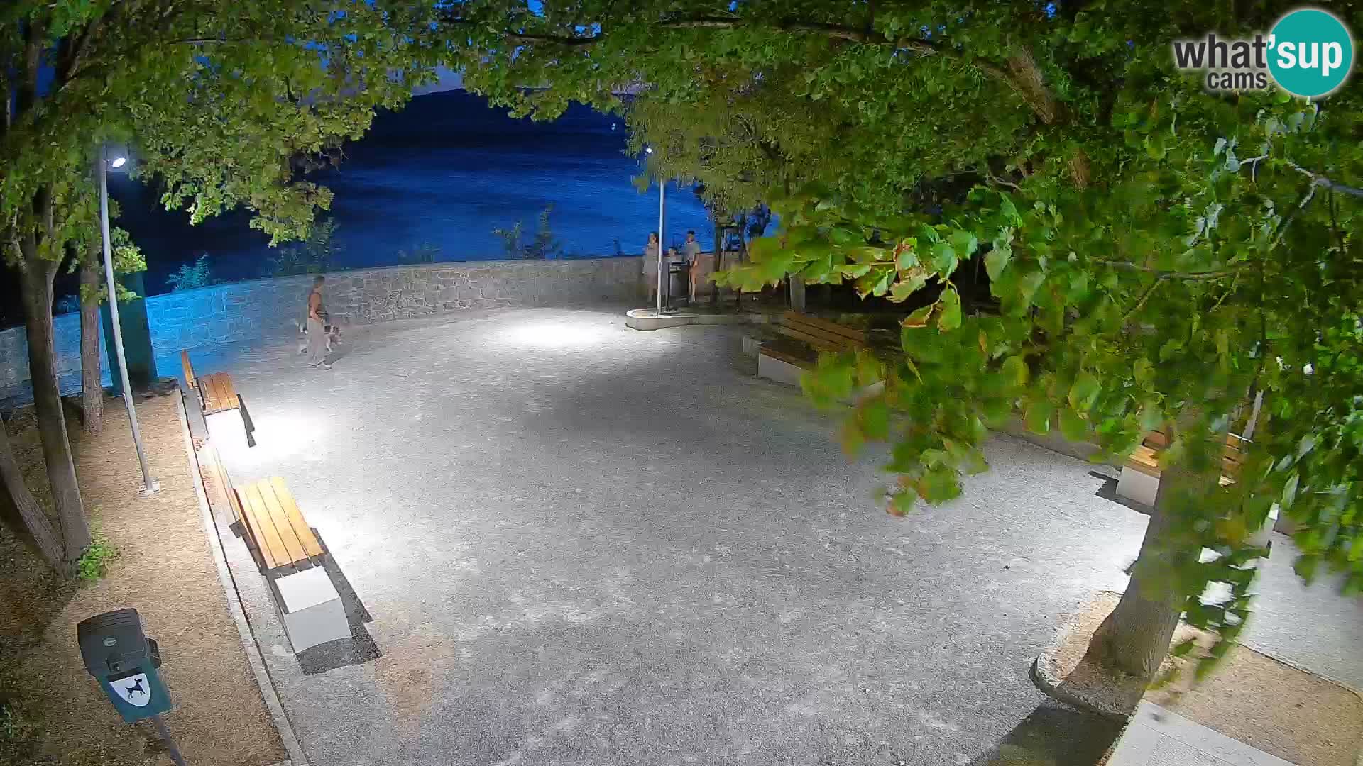 Senj Live Cam – Writers’ Park and the Velebit Channel