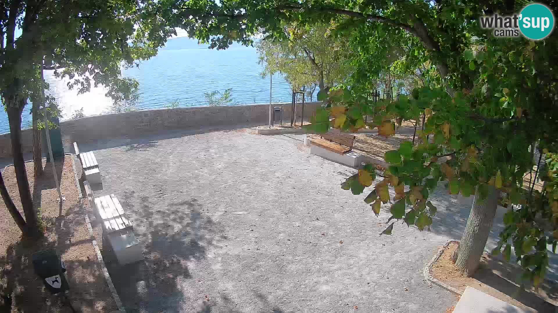Senj Live Cam – Writers’ Park and the Velebit Channel