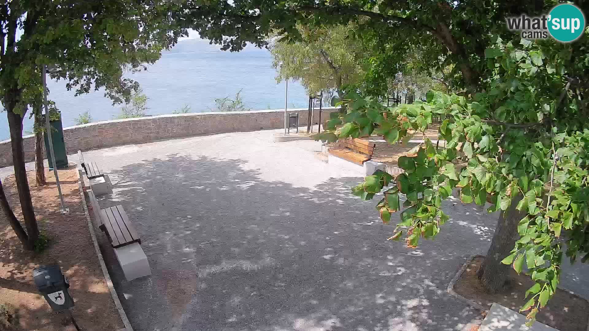 Senj Live Cam – Writers’ Park and the Velebit Channel