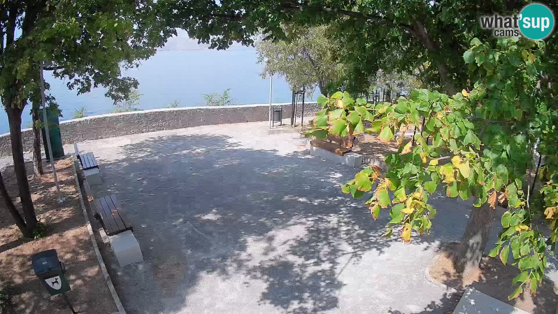 Senj Live Cam – Writers’ Park and the Velebit Channel