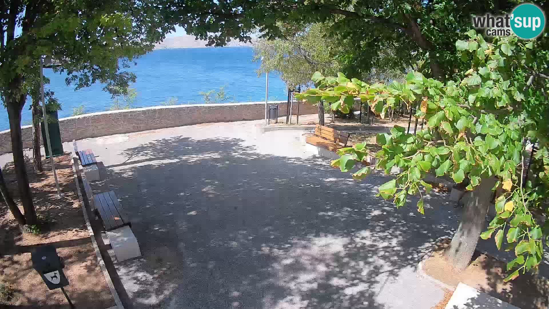 Senj Live Cam – Writers’ Park and the Velebit Channel