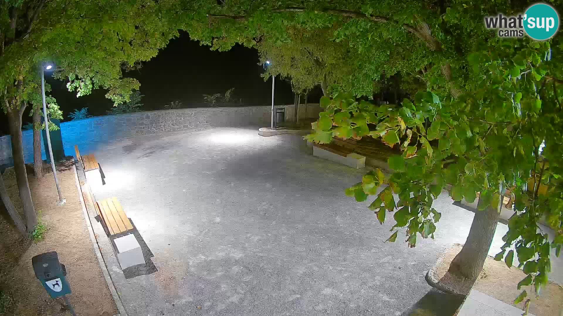 Senj Live Webcam – Schriftstellerpark und Velebit-Kanal