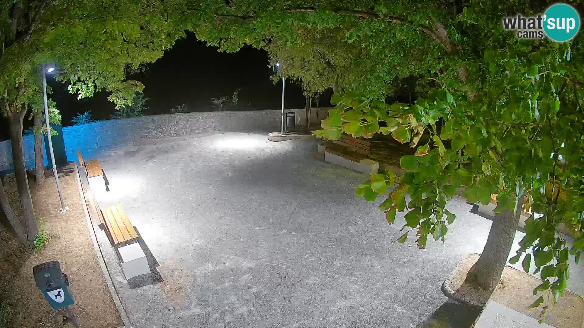 Senj Live Webcam – Schriftstellerpark und Velebit-Kanal